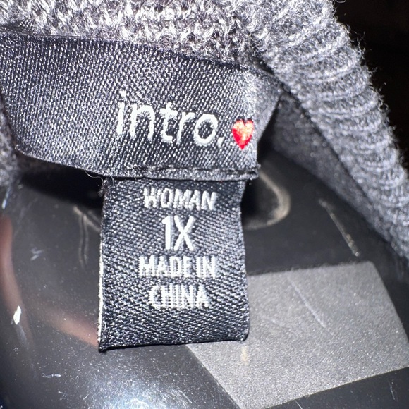 Womens 1X long sweater by intro. 60% cotton - Picture 4 of 5